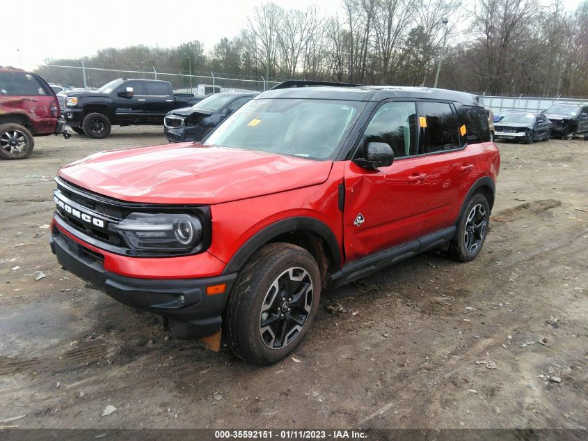 2022 FORD BRONCO SPORT OUTER BANKS VIN: 3FMCR9C67NRD02539