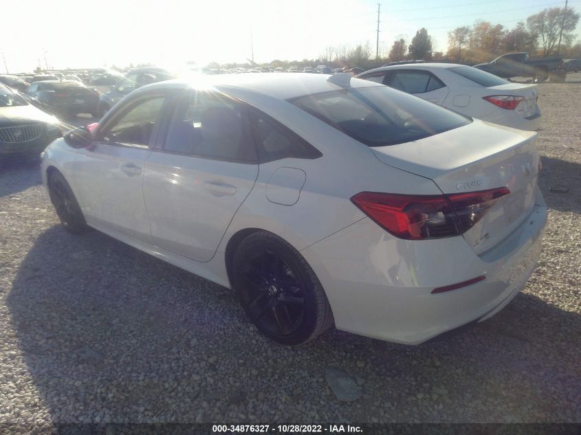 2022 HONDA CIVIC SEDAN SPORT VIN: 2HGFE2F50NH595396