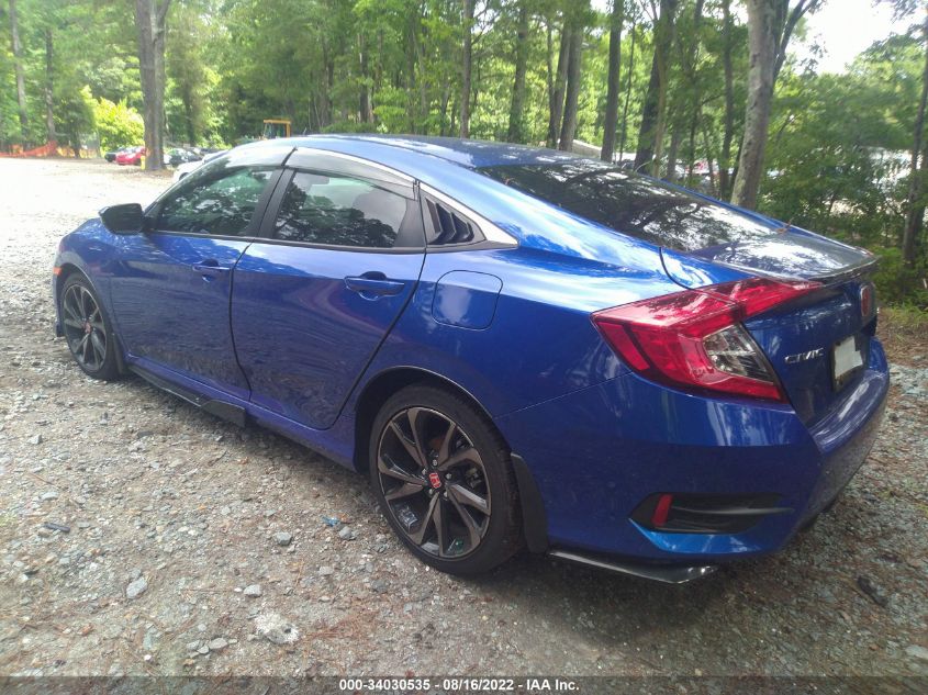 2021 HONDA CIVIC SEDAN SPORT VIN: 2HGFC2F82MH528880