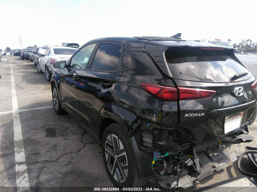 2022 HYUNDAI KONA ELECTRIC SEL VIN: KM8K33AG9NU138256