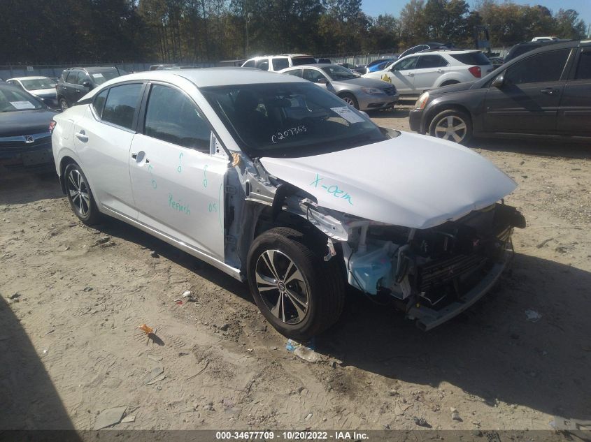 2022 NISSAN SENTRA SV VIN: 3N1AB8CV3NY262082