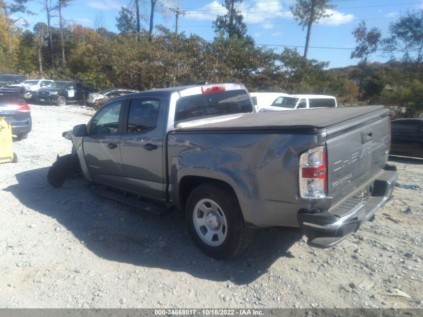 2021 CHEVROLET COLORADO 2WD WORK TRUCK VIN: 1GCGSBEN4M1223683