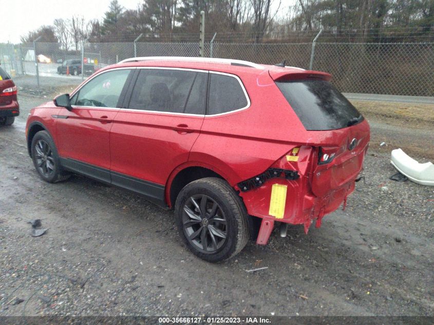 2022 VOLKSWAGEN TIGUAN SE VIN: 3VV3B7AX6NM174009