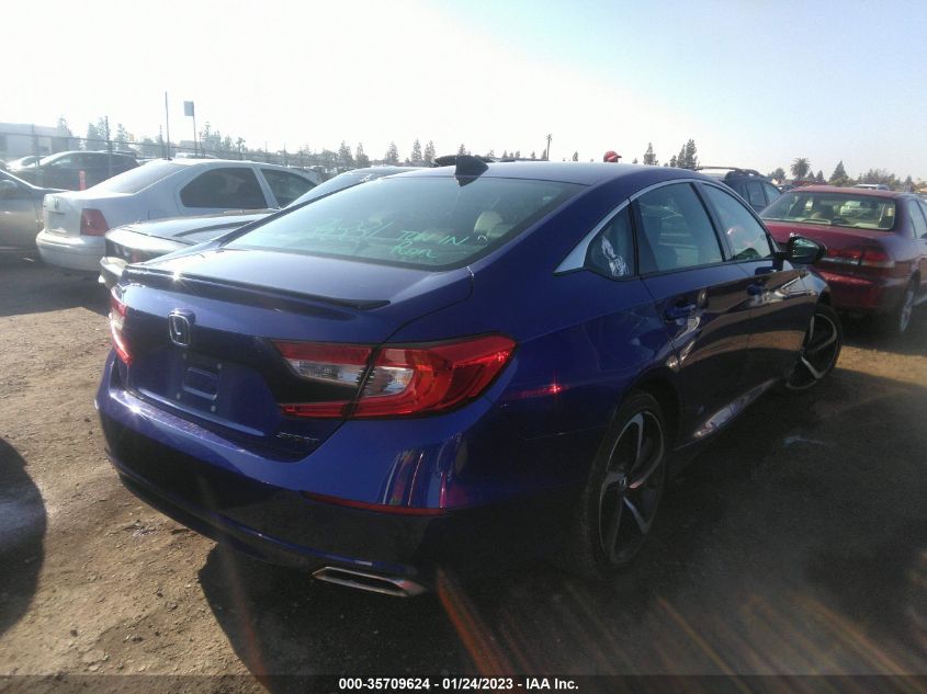 2022 HONDA ACCORD SEDAN SPORT VIN: 1HGCV1F31NA026163