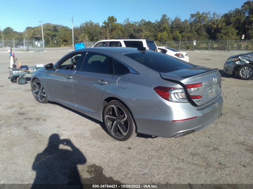2021 HONDA ACCORD SEDAN SPORT VIN: 1HGCV1F36MA095767