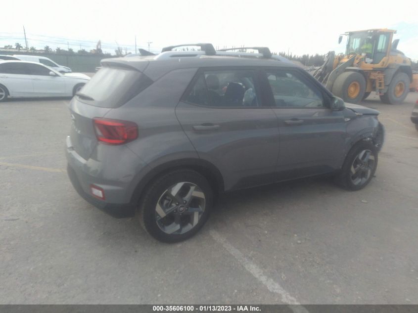2022 HYUNDAI VENUE SEL VIN: KMHRC8A34NU138335