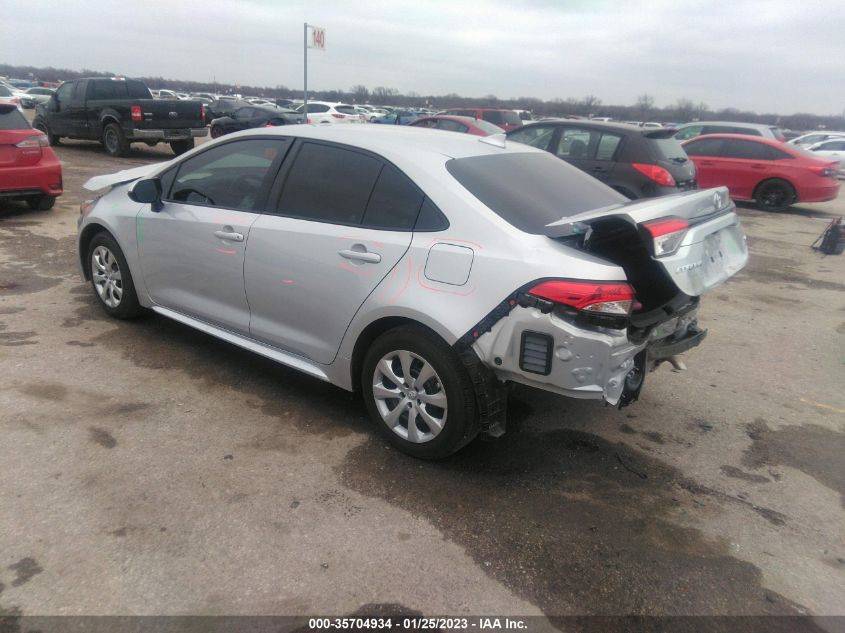2022 TOYOTA COROLLA LE VIN: 5YFEPMAE3NP295997