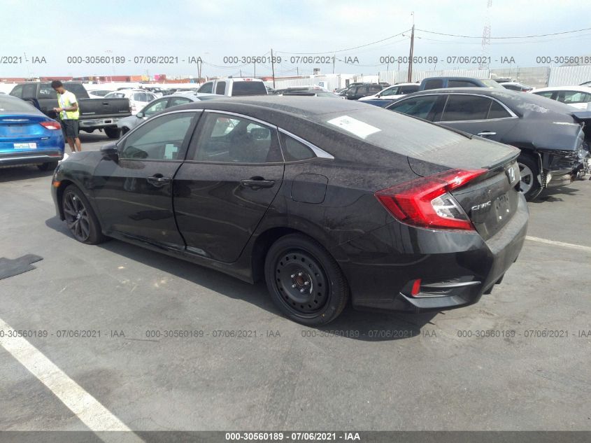 2021 HONDA CIVIC SEDAN SPORT VIN: 2HGFC2F8XMH515939