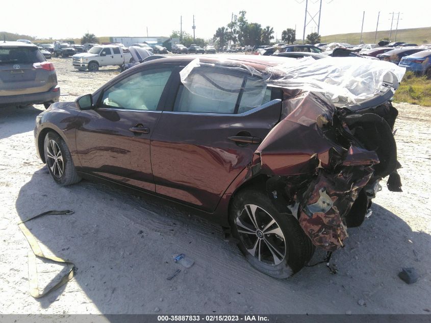 2022 NISSAN SENTRA SV VIN: 3N1AB8CV7NY301093