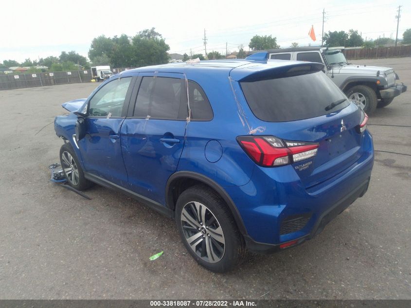 2021 MITSUBISHI OUTLANDER SPORT ES/SE/LE/BE VIN: JA4ARUAU8MU035932