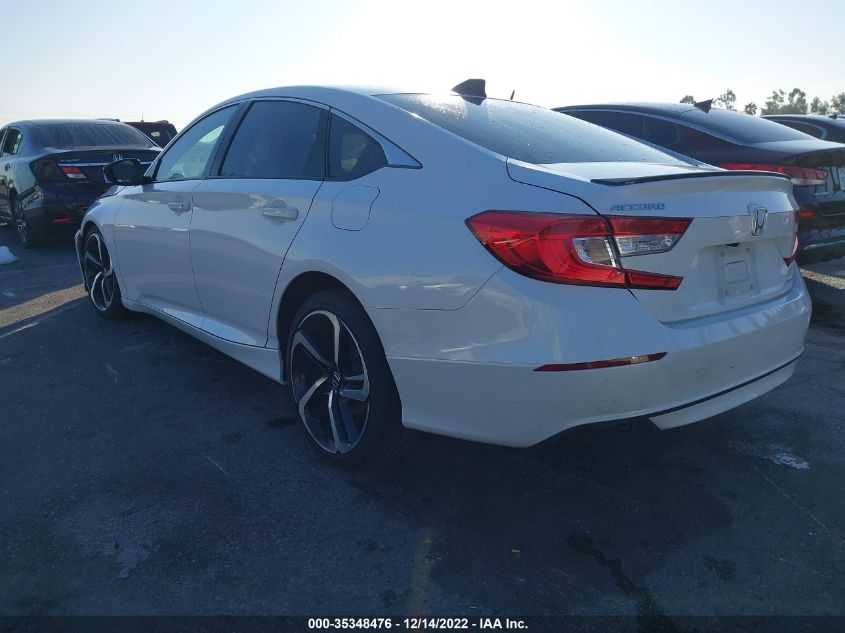 2021 HONDA ACCORD SEDAN SPORT VIN: 1HGCV1F32MA036750