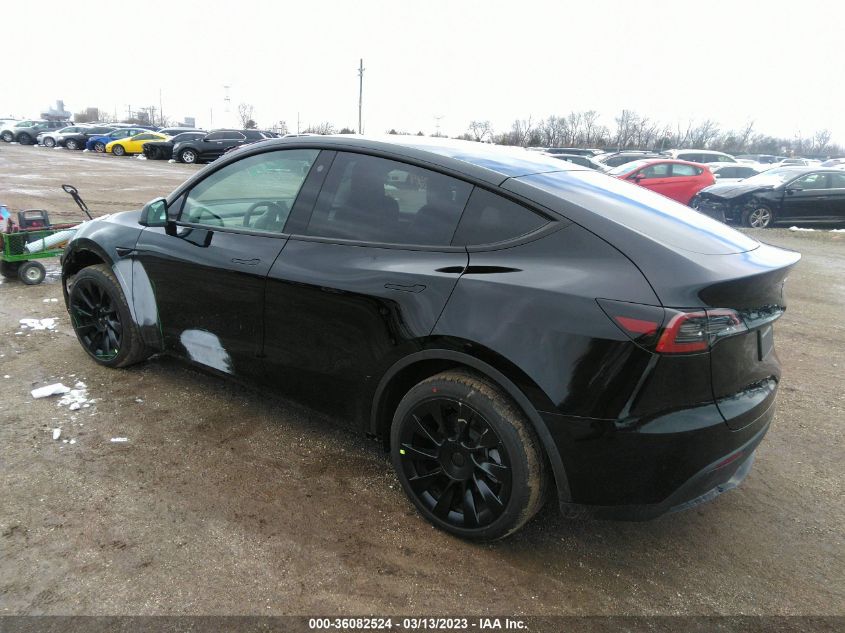 2023 TESLA MODEL Y LONG RANGE VIN: 7SAYGAEE3PF637732