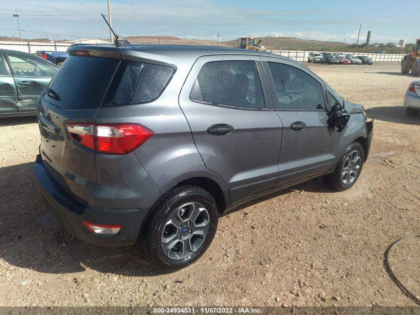 2021 FORD ECOSPORT S VIN: MAJ3S2FE1MC446903