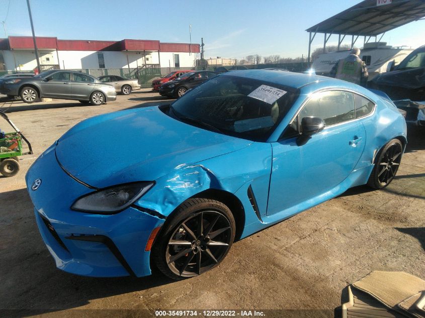 2022 TOYOTA GR86 PREMIUM VIN: JF1ZNBF1XN8758334