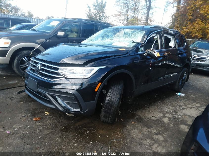 2022 VOLKSWAGEN TIGUAN SE VIN: 3VV2B7AX2NM093424