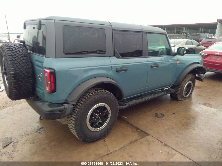 2022 FORD BRONCO BASE/BIG BEND VIN: 1FMEE5DH0NLB06275