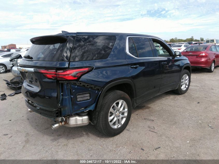 2022 CHEVROLET TRAVERSE LS VIN: 1GNERFKW0NJ146200