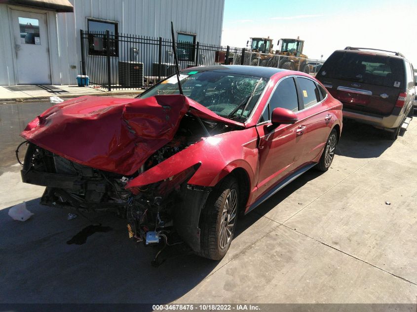 2021 HYUNDAI SONATA HYBRID LIMITED VIN: KMHL54JJ6MA027146