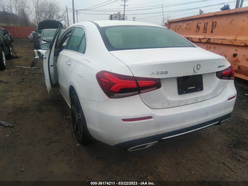 2022 MERCEDES-BENZ A-CLASS A 220 VIN: W1K3G4FB4NJ366950