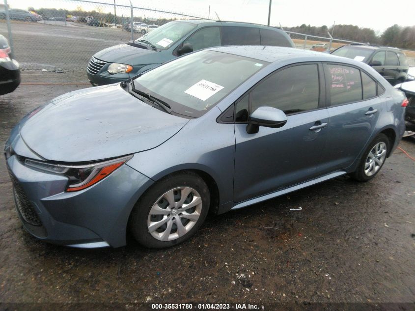2022 TOYOTA COROLLA LE VIN: JTDEPMAE2NJ193921