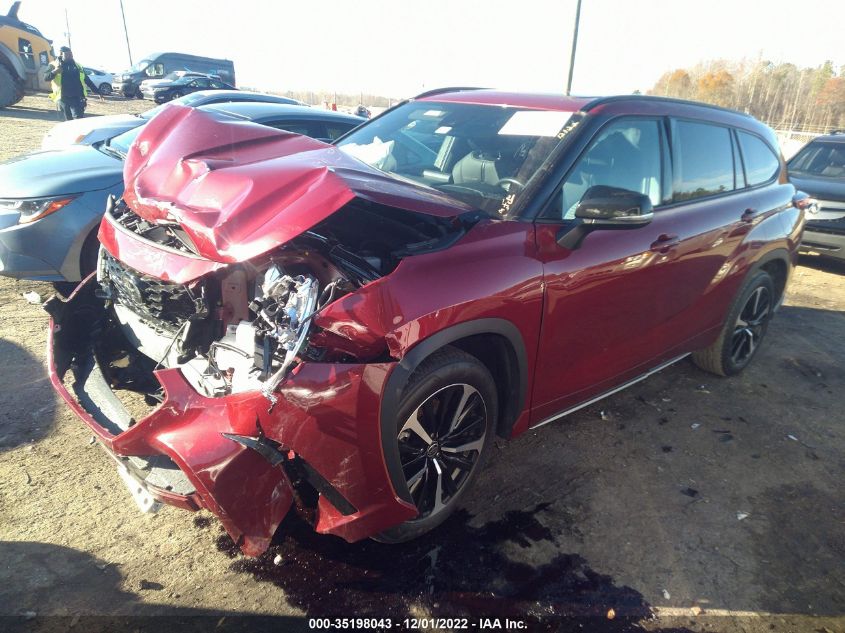 2021 TOYOTA HIGHLANDER XSE VIN: 5TDJZRAH7MS034698
