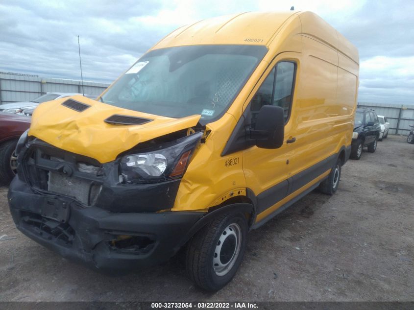 2021 FORD TRANSIT CARGO VAN VIN: 1FTBR1X80MKA60046
