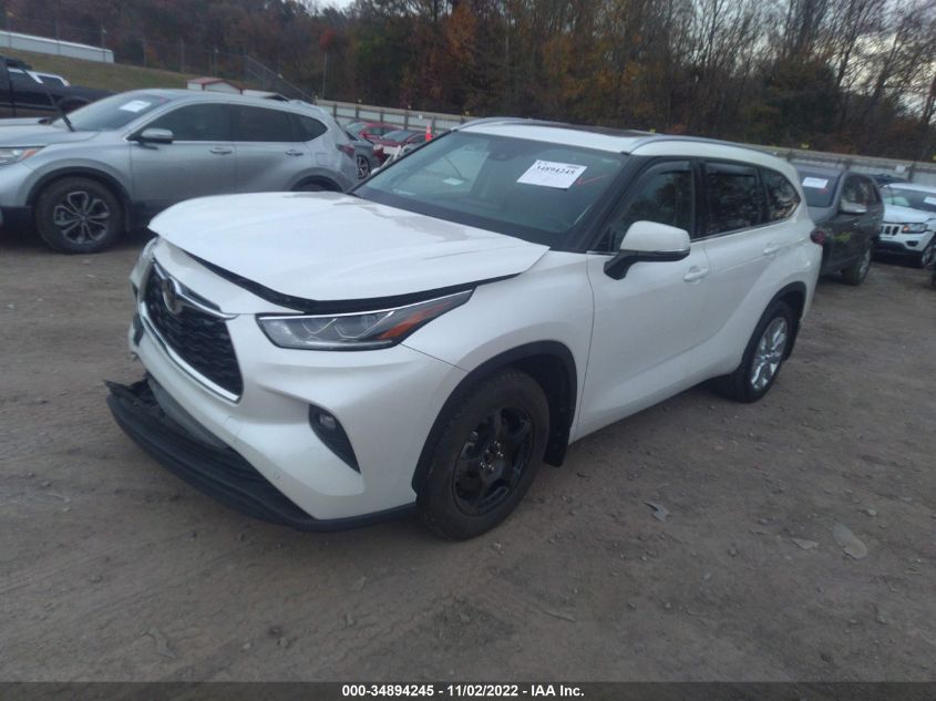 2021 TOYOTA HIGHLANDER LIMITED VIN: 5TDDZRBH8MS070105