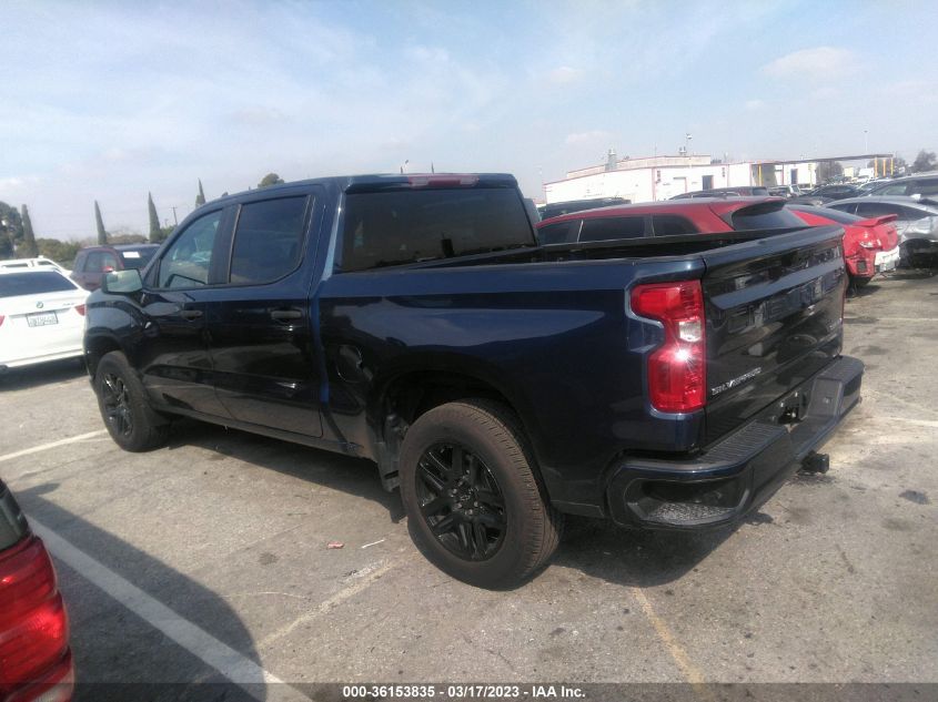 2022 CHEVROLET SILVERADO 1500 CUSTOM VIN: 1GCPABEK6NZ636815