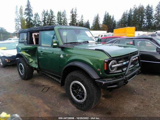 2022 FORD BRONCO BASE/BIG BEND VIN: 1FMEE5DP1NLA92622