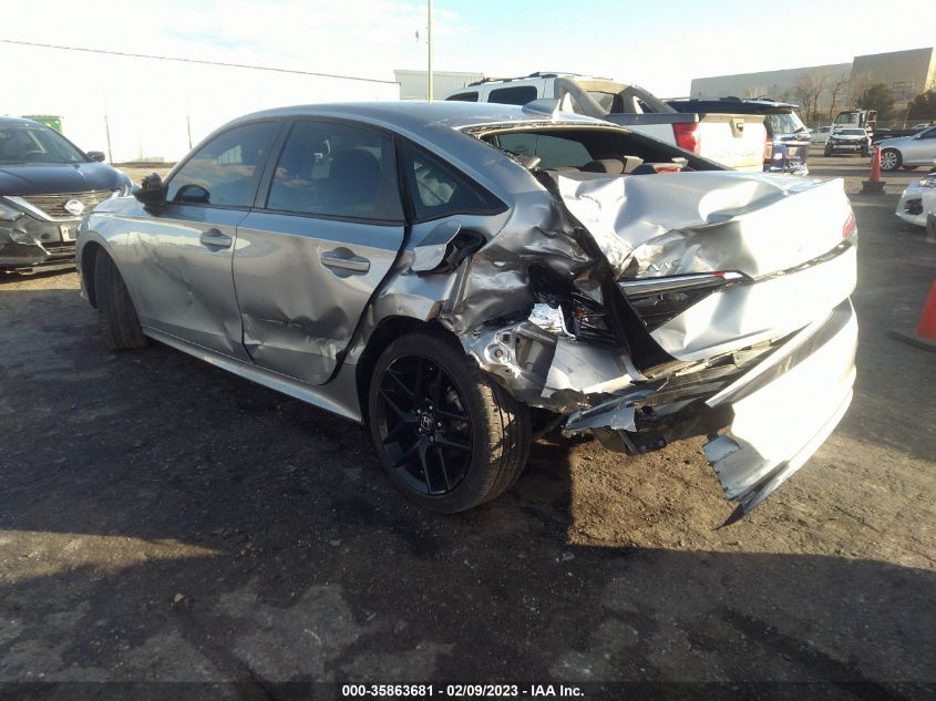 2022 HONDA CIVIC SEDAN SPORT VIN: 2HGFE2F53NH515427