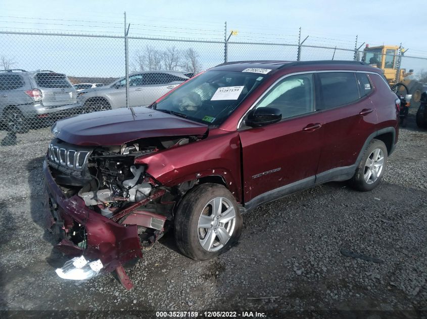 2022 JEEP COMPASS LATITUDE VIN: 3C4NJDBB0NT154520