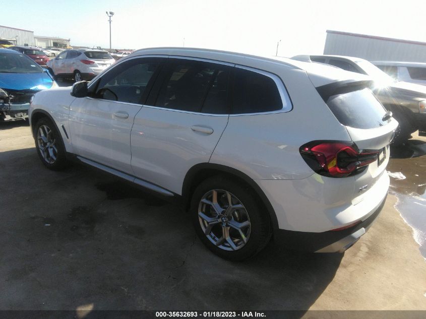 2022 BMW X3 SDRIVE30I VIN: WBX47DP05NN158485