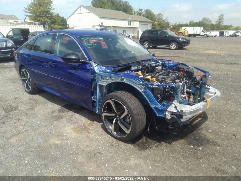 2021 HONDA ACCORD SEDAN SPORT SE VIN: 1HGCV1F42MA090493