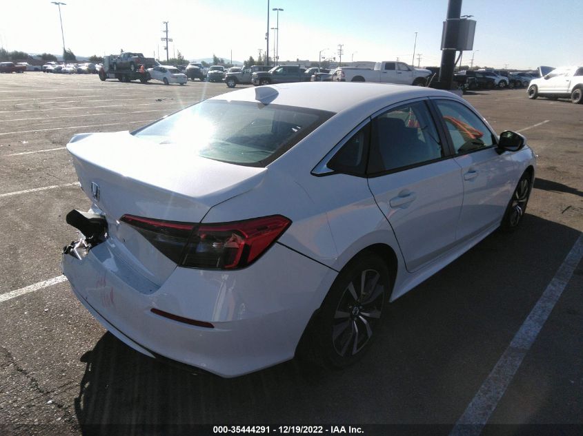 2022 HONDA CIVIC SEDAN EX VIN: 2HGFE1F77NH326694