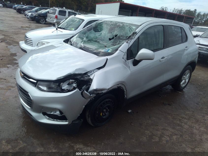 2020 CHEVROLET TRAX LS VIN: 3GNCJKSB2LL223191