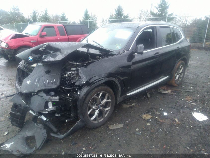 2022 BMW X3 XDRIVE30I VIN: 5UX53DP01N9N10546