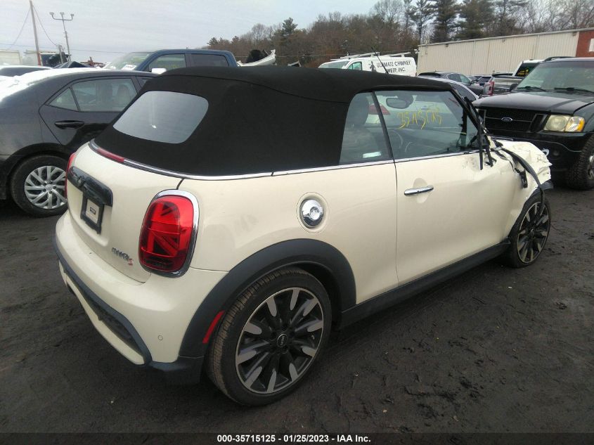 2022 MINI CONVERTIBLE COOPER S VIN: WMW43DL05N3P16973