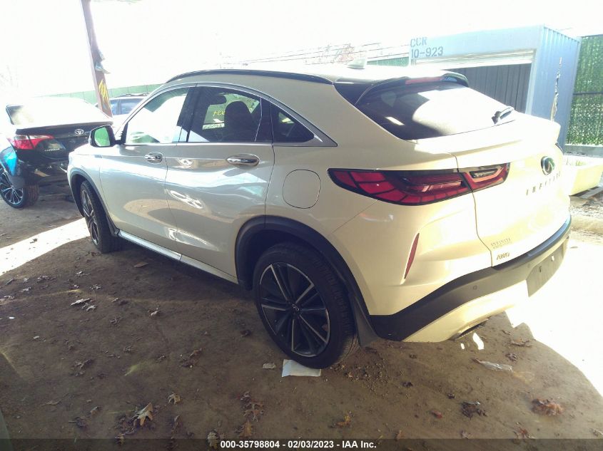 2022 INFINITI QX55 LUXE VIN: 3PCAJ5J38NF101593