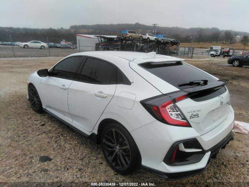 2021 HONDA CIVIC HATCHBACK SPORT VIN: SHHFK7H43MU207847