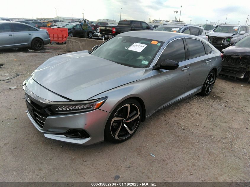 2022 HONDA ACCORD SEDAN SPORT VIN: 1HGCV1F34NA045189