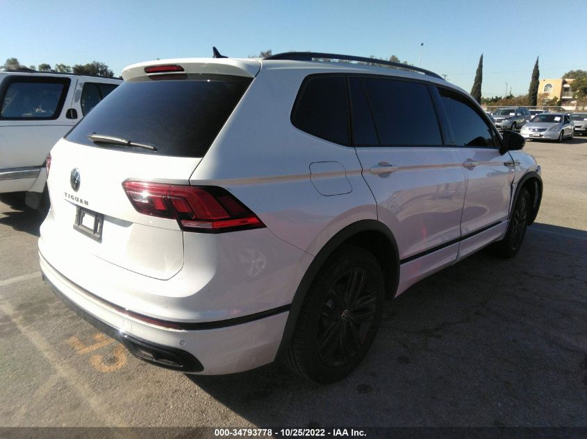 2022 VOLKSWAGEN TIGUAN SE R-LINE BLACK VIN: 3VVCB7AX7NM078700