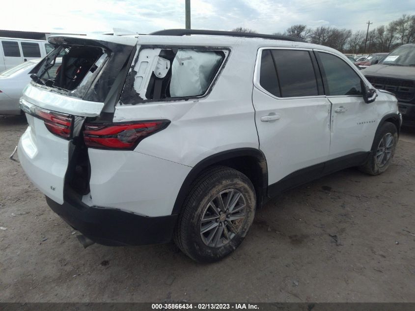 2022 CHEVROLET TRAVERSE LT CLOTH VIN: 1GNERGKW4NJ132337