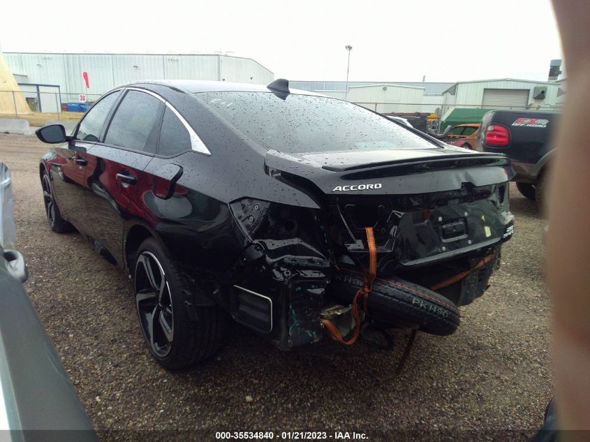 2021 HONDA ACCORD SEDAN SPORT VIN: 1HGCV2F35MA017681