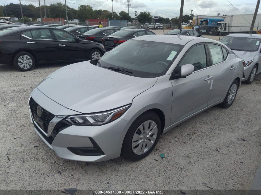 2022 NISSAN SENTRA S VIN: 3N1AB8BV2NY293132