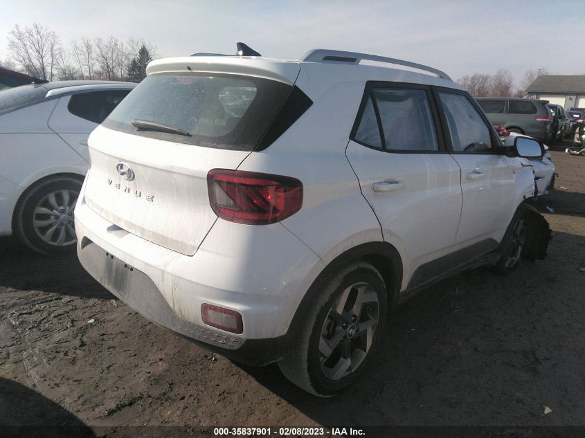 2022 HYUNDAI VENUE SEL VIN: KMHRC8A37NU201685