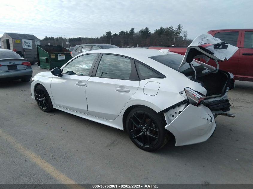2022 HONDA CIVIC SEDAN SPORT VIN: 2HGFE2F59NH554586