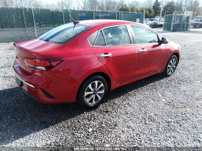 2022 KIA RIO S VIN: 3KPA24AD4NE500328