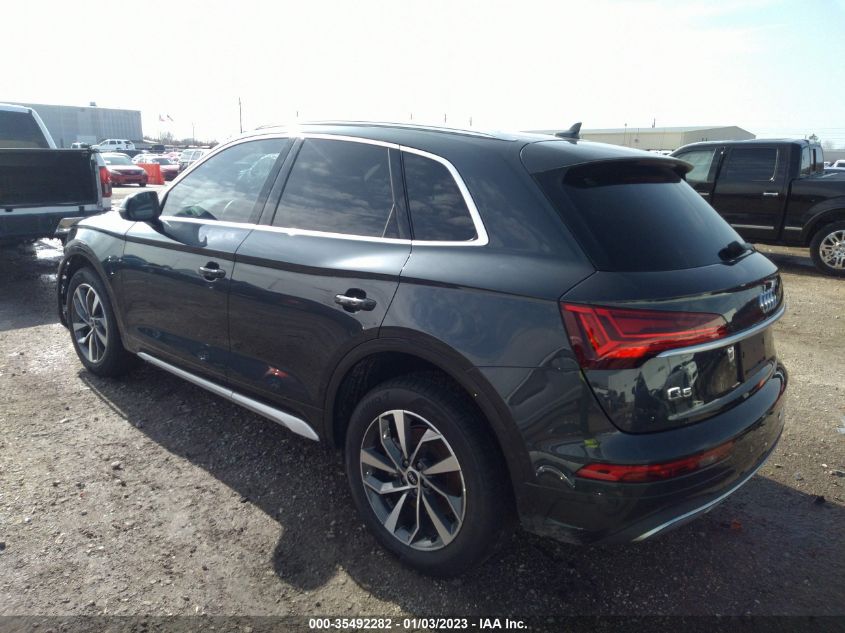 2021 AUDI Q5 PREMIUM PLUS VIN: WA1BAAFY9M2067712