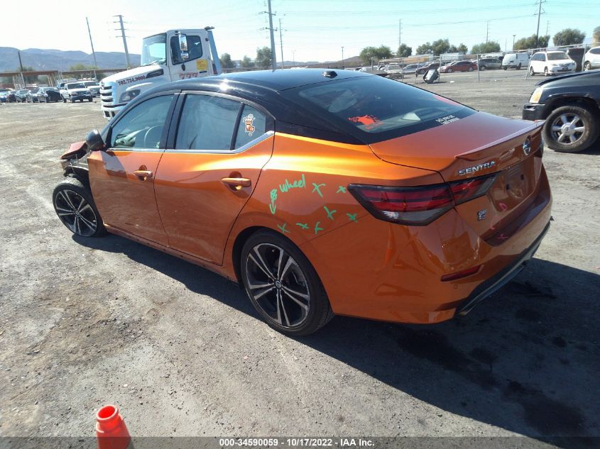 2021 NISSAN SENTRA SR VIN: 3N1AB8DV1MY299550