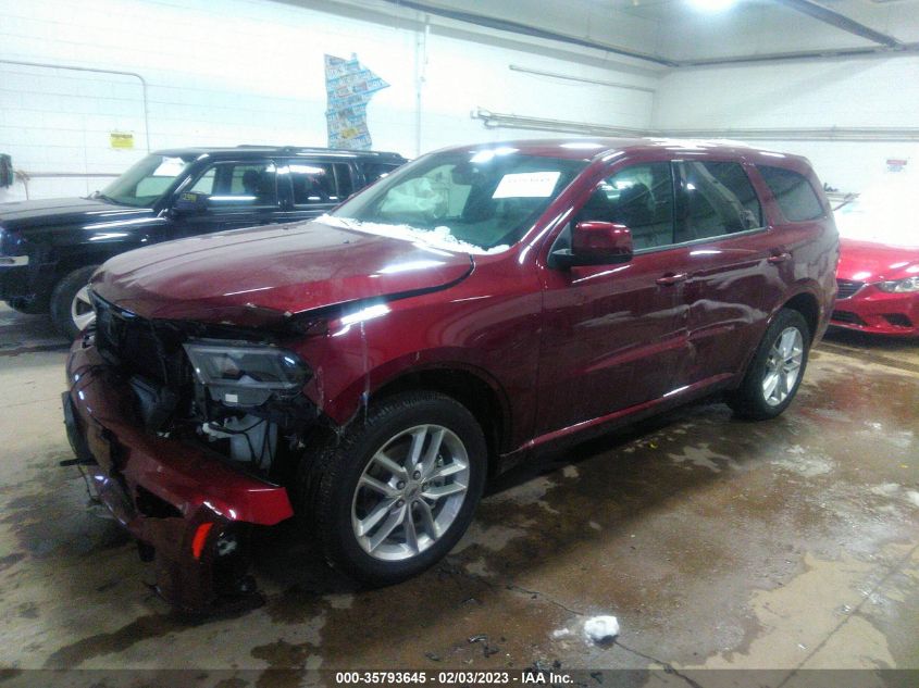 2022 DODGE DURANGO GT VIN: 1C4RDJDG7NC104953